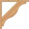 Ekena Millwork Funston Block Smooth Bracket w/ Offset Brace, Western Red Cedar, 3 1/2"W x 28"D x 28"H BKT0402X28X28FST05SWR - alternate 2